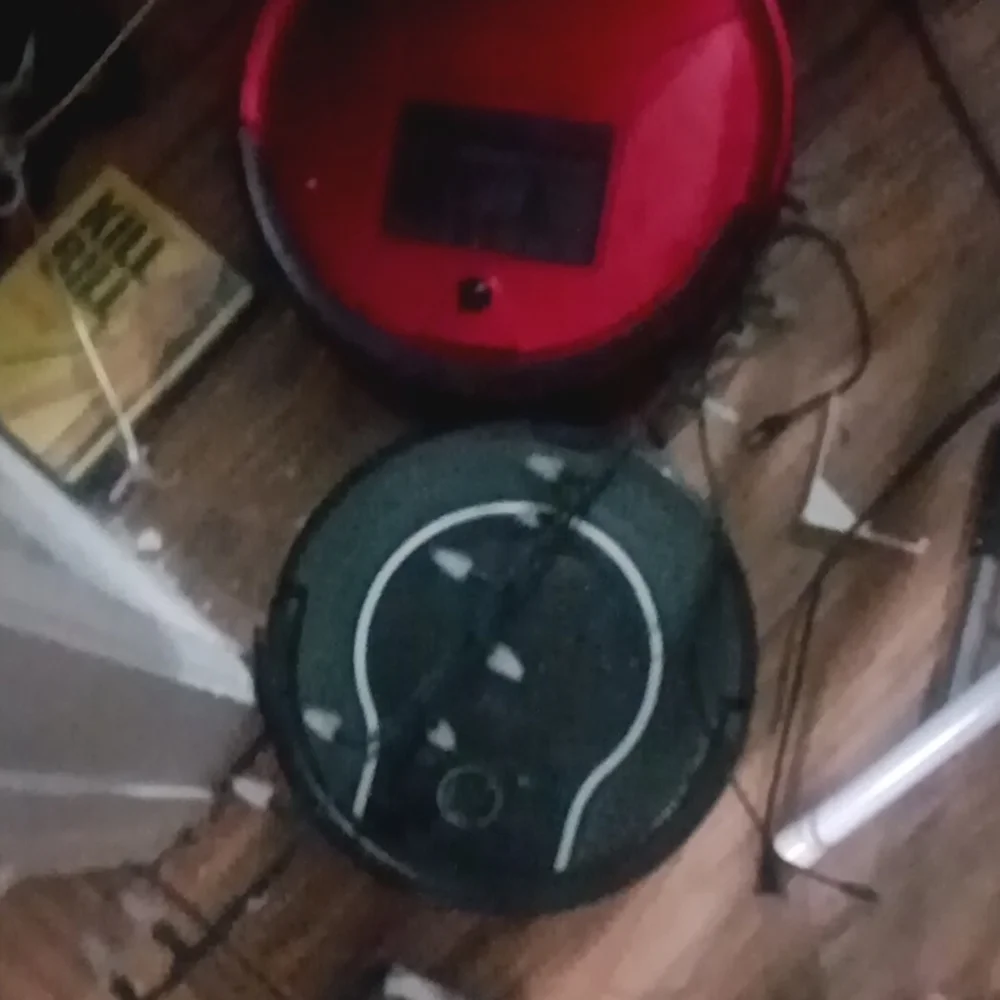 Red Robotic Vacuum Cleaner